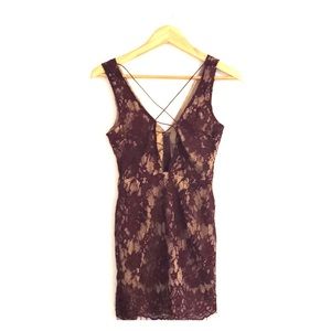 Tobi Lace Criss Cross Dress